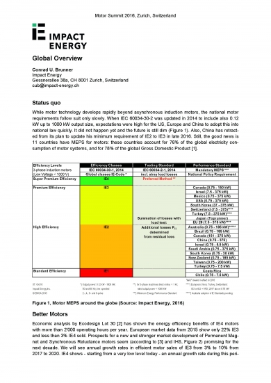"Motor technologies - global overview" (Motor Summit 2016)