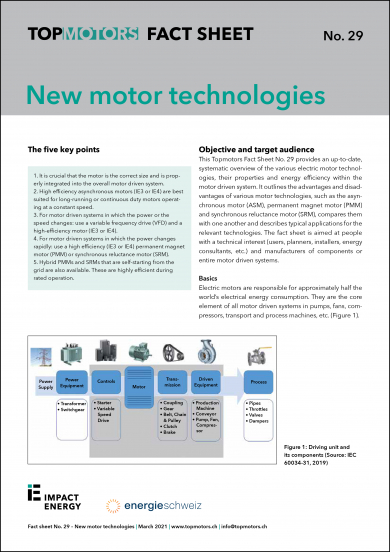 Fact Sheet No. 29: New motor technologies