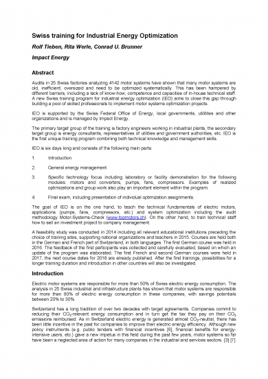 "Swiss training for Industrial Energy Optimization" (EEMODS'17/paper)