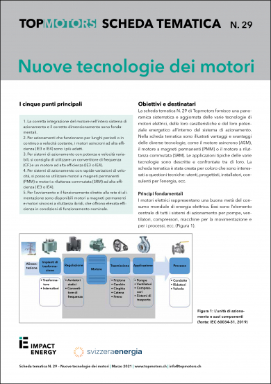 Scheda tematica N. 29: Nuove tecnologie dei motori
